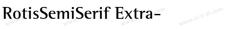 RotisSemiSerif Extra字体转换